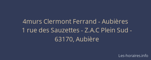 4murs Clermont Ferrand - Aubières