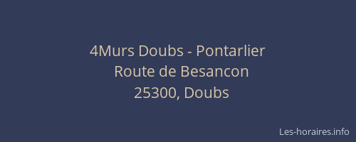 4Murs Doubs - Pontarlier