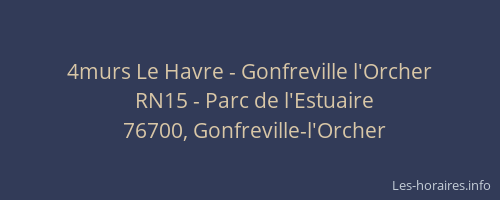 4murs Le Havre - Gonfreville l'Orcher
