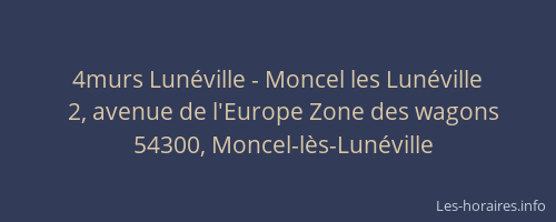 4murs Lunéville - Moncel les Lunéville