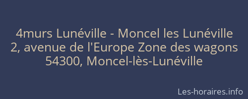 4murs Lunéville - Moncel les Lunéville