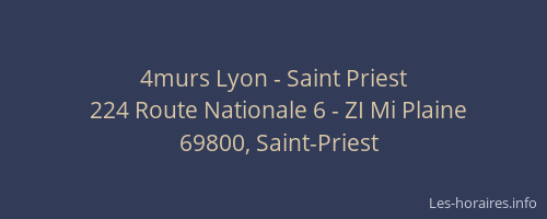 4murs Lyon - Saint Priest
