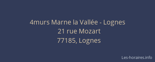 4murs Marne la Vallée - Lognes