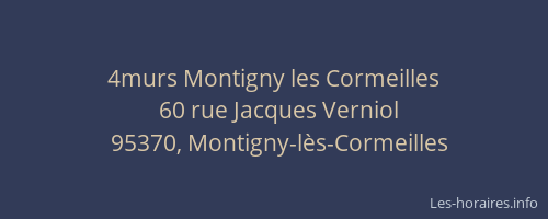 4murs Montigny les Cormeilles