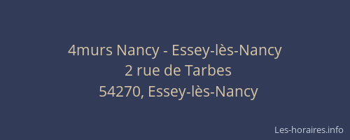 4murs Nancy - Essey-lès-Nancy