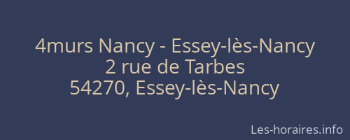 4murs Nancy - Essey-lès-Nancy