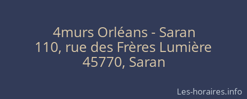 4murs Orléans - Saran