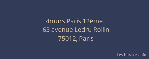 4murs Paris 12ème