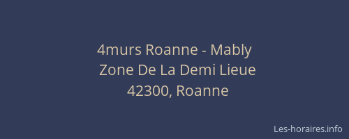 4murs Roanne - Mably