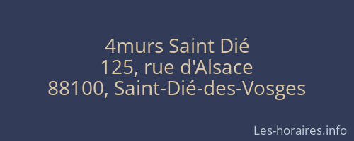 4murs Saint Dié