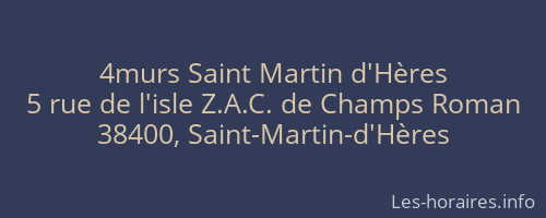 4murs Saint Martin d'Hères