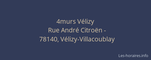 4murs V&eacute;lizy