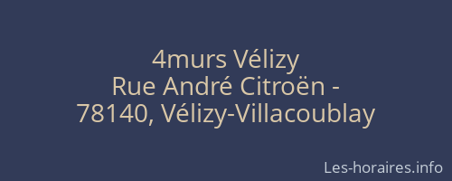 4murs Vélizy
