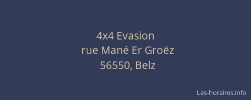 4x4 Evasion
