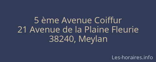 5 ème Avenue Coiffur