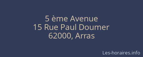 5 ème Avenue