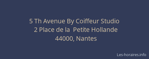 5 Th Avenue By Coiffeur Studio