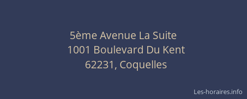 5&egrave;me Avenue La Suite