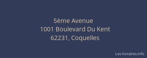 5&egrave;me Avenue