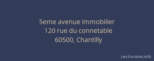 5eme avenue immobilier