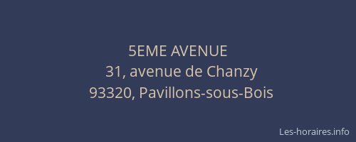 5EME AVENUE