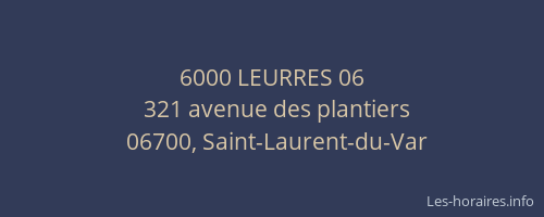 6000 LEURRES 06