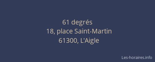 61 degrés