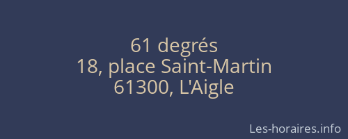 61 degrés