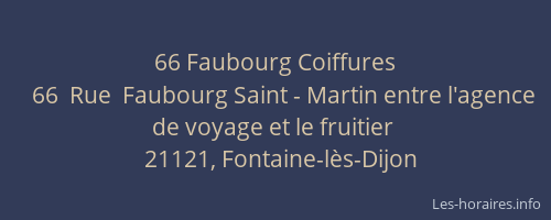 66 Faubourg Coiffures