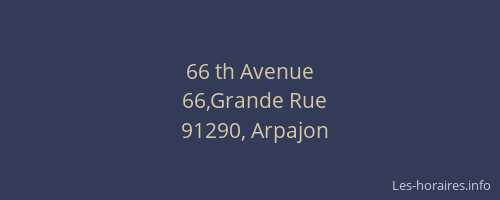 66 th Avenue