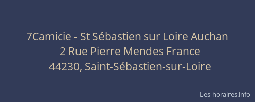 7Camicie - St Sébastien sur Loire Auchan
