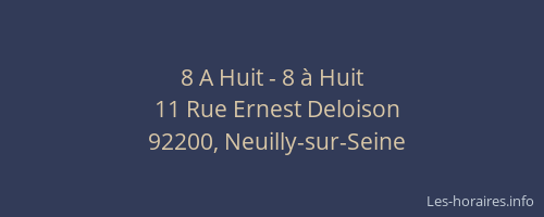 8 A Huit - 8 à Huit