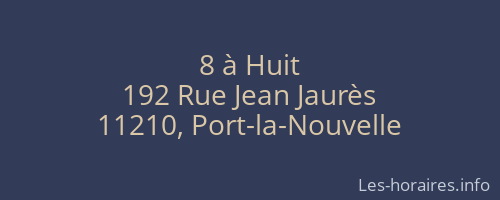 8 à Huit