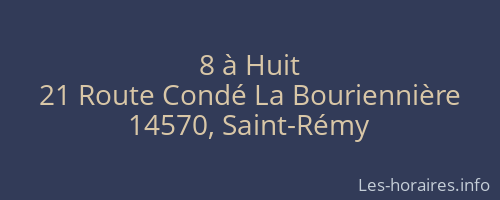 8 à Huit