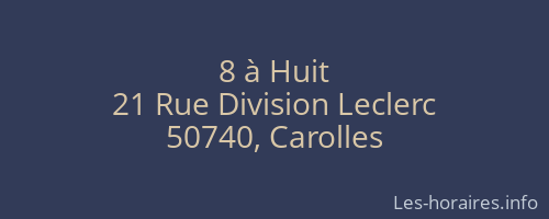 8 à Huit