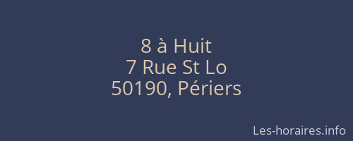 8 à Huit