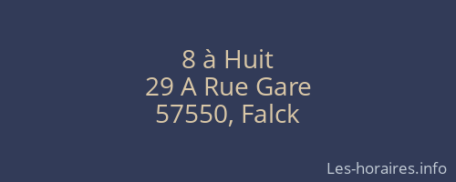 8 à Huit