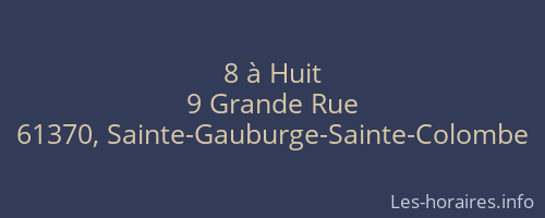 8 à Huit