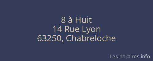 8 à Huit