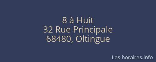 8 à Huit