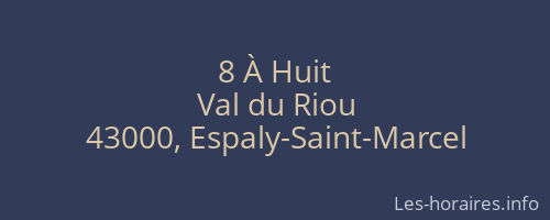 8 À Huit