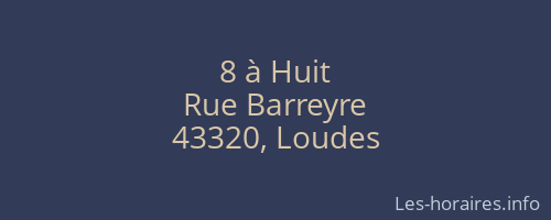 8 à Huit