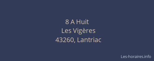 8 A Huit