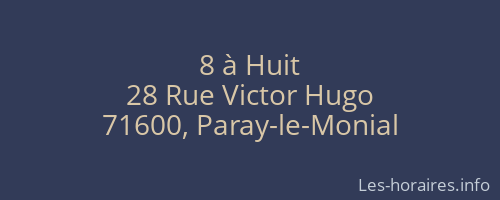 8 à Huit