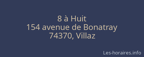 8 à Huit
