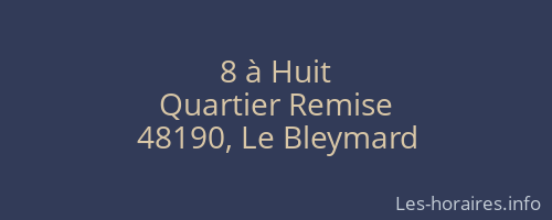 8 à Huit