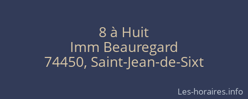 8 à Huit