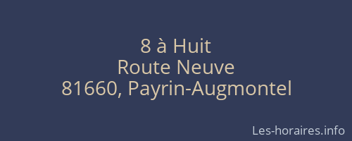 8 à Huit