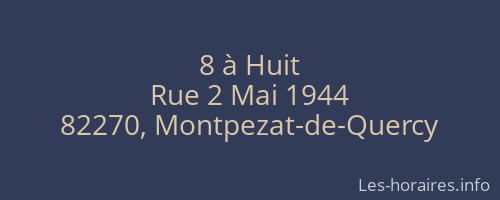 8 à Huit