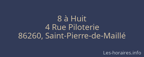 8 à Huit